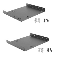 Factory Manufacture SSD Hard Disk Drive desktop case Holder with screws metal hdd mounting kit 2.5 to 3.5 bracket